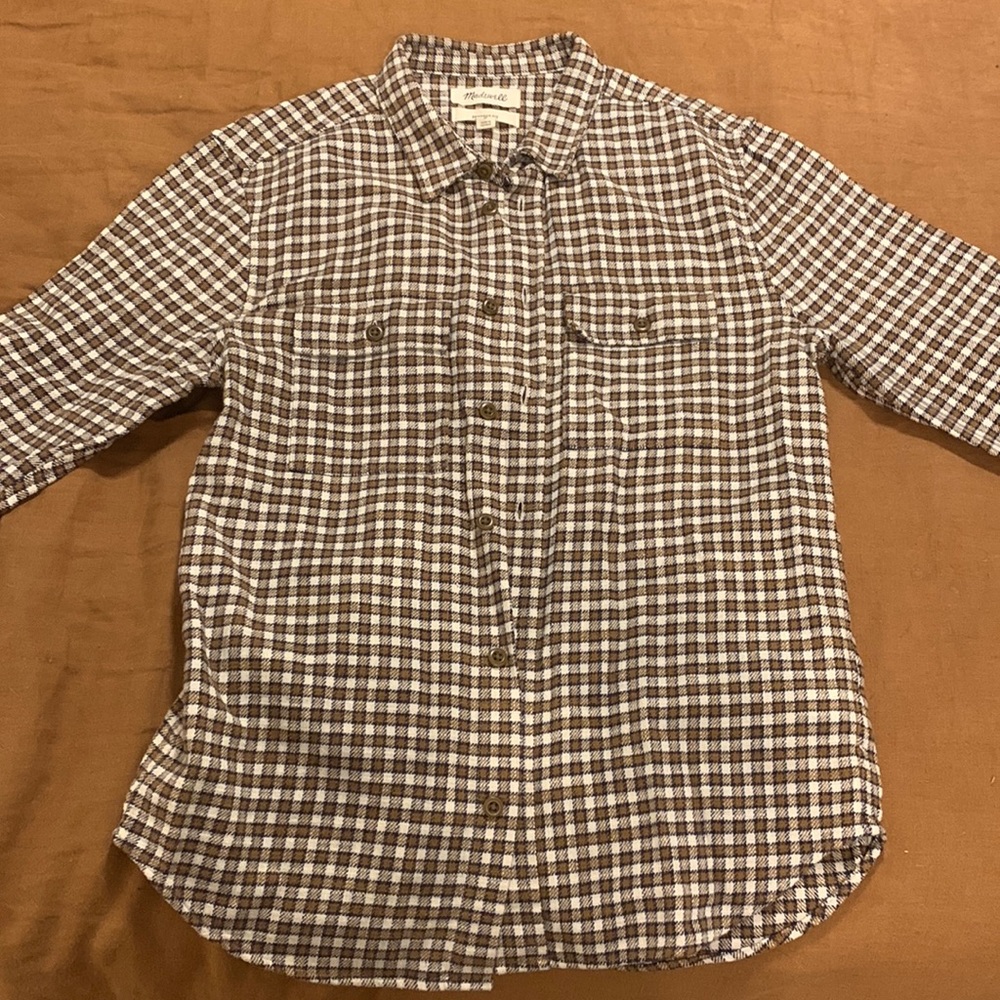 Madewell men’s flannel button up NWT